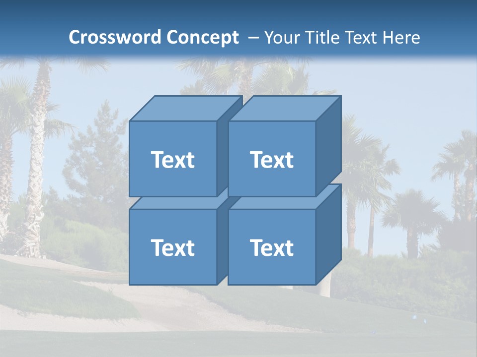 A Neighborhood Golf Course In Las Vegas PowerPoint Template