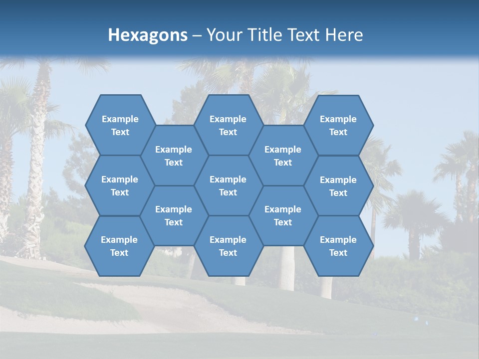 A Neighborhood Golf Course In Las Vegas PowerPoint Template