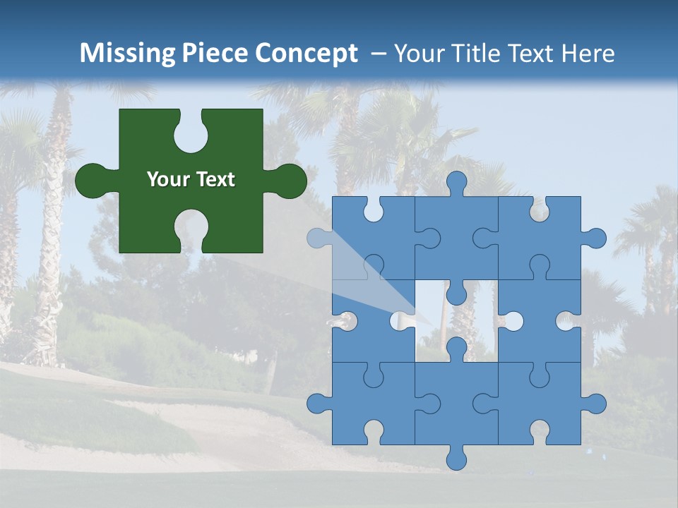 A Neighborhood Golf Course In Las Vegas PowerPoint Template