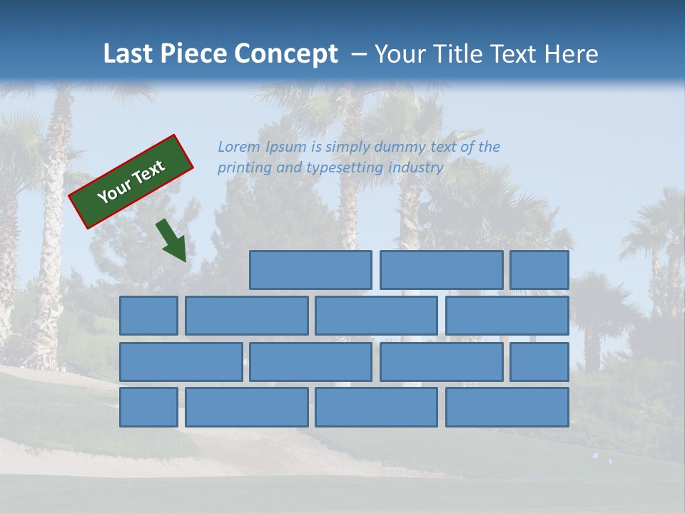 A Neighborhood Golf Course In Las Vegas PowerPoint Template