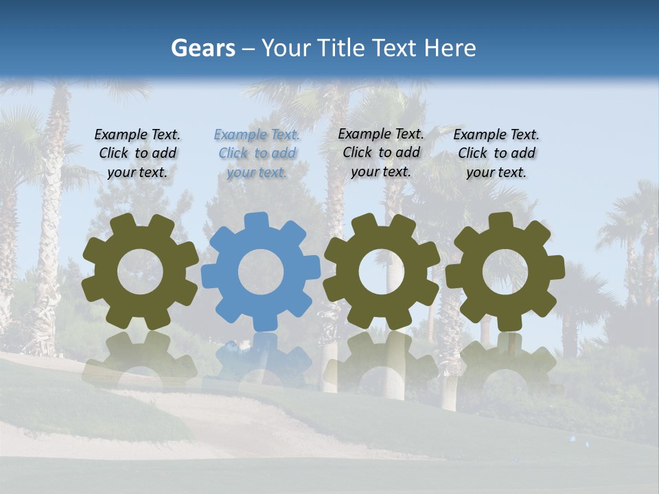 A Neighborhood Golf Course In Las Vegas PowerPoint Template