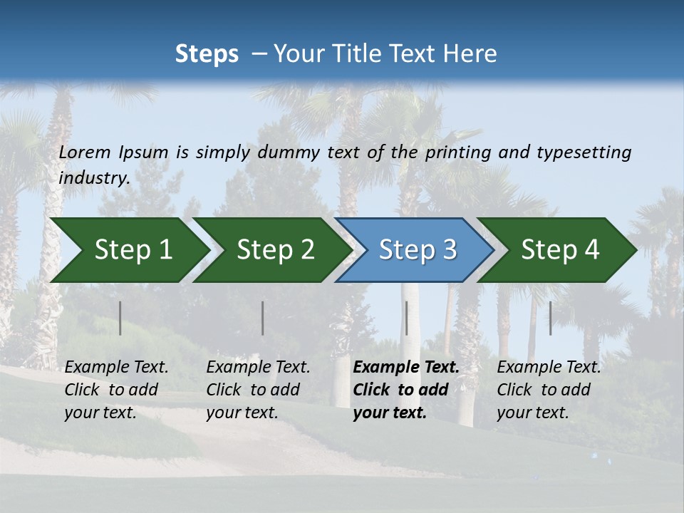 A Neighborhood Golf Course In Las Vegas PowerPoint Template