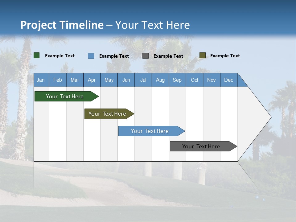 A Neighborhood Golf Course In Las Vegas PowerPoint Template