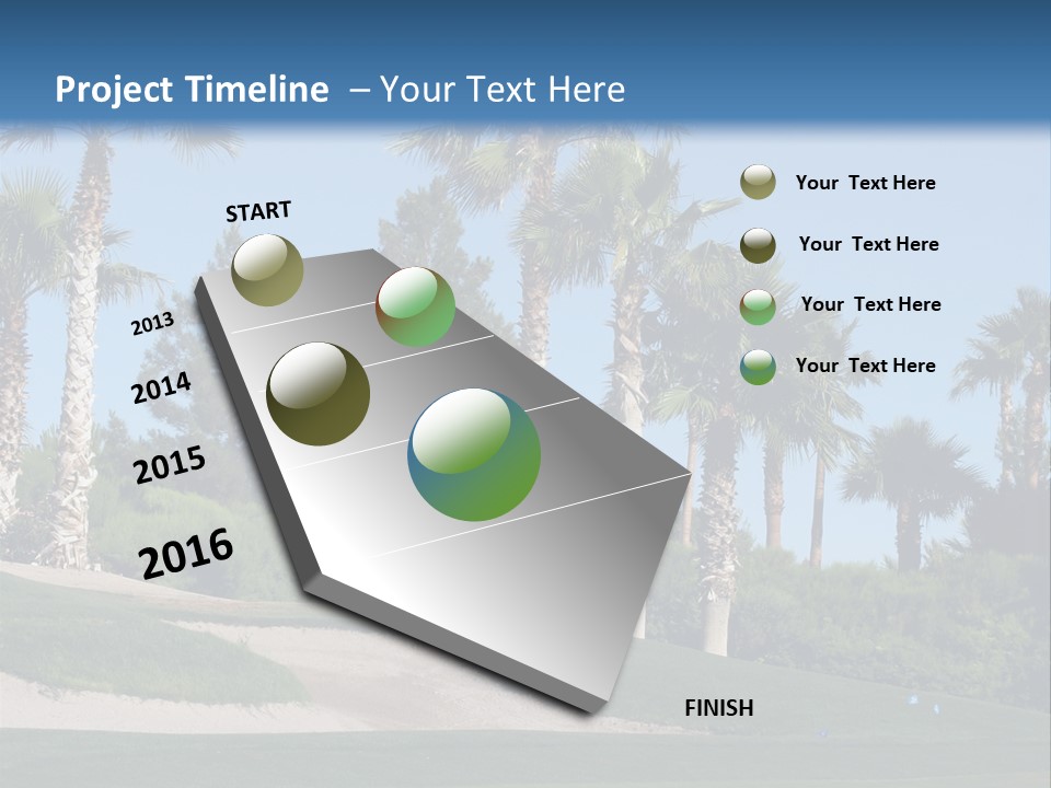 A Neighborhood Golf Course In Las Vegas PowerPoint Template