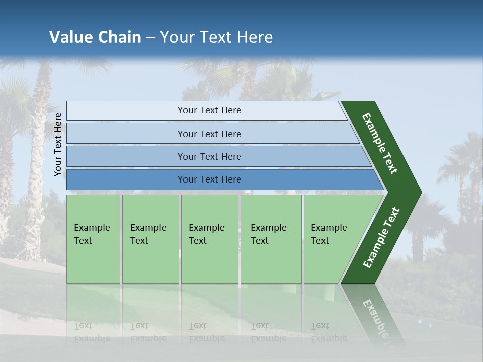 A Neighborhood Golf Course In Las Vegas PowerPoint Template
