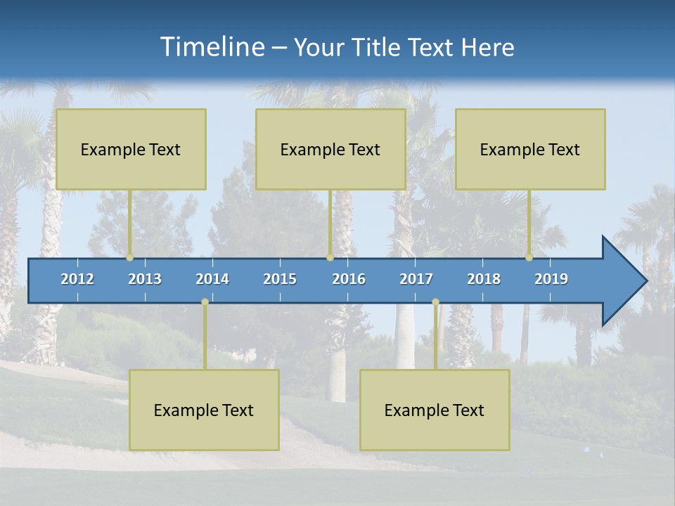 A Neighborhood Golf Course In Las Vegas PowerPoint Template