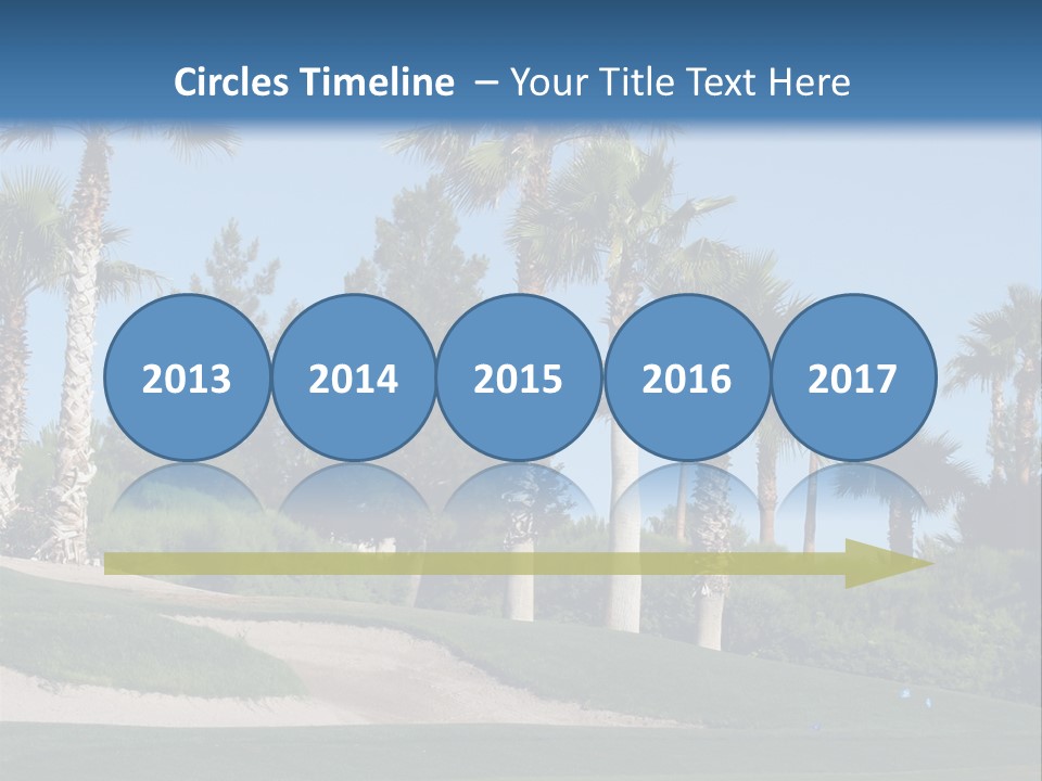 A Neighborhood Golf Course In Las Vegas PowerPoint Template