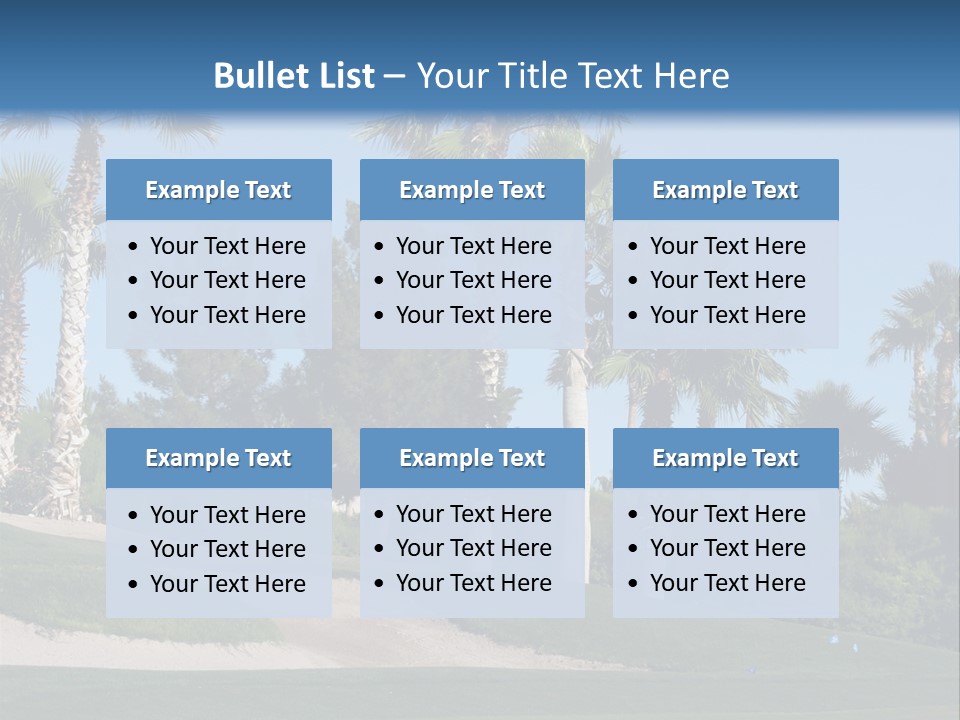 A Neighborhood Golf Course In Las Vegas PowerPoint Template