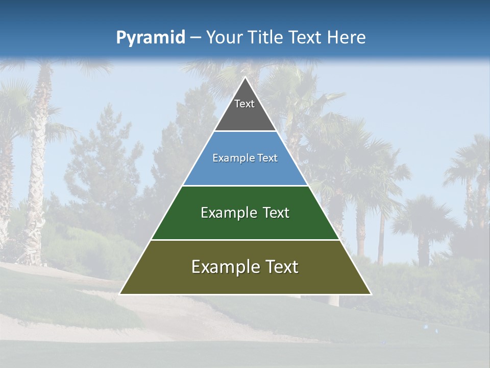 A Neighborhood Golf Course In Las Vegas PowerPoint Template