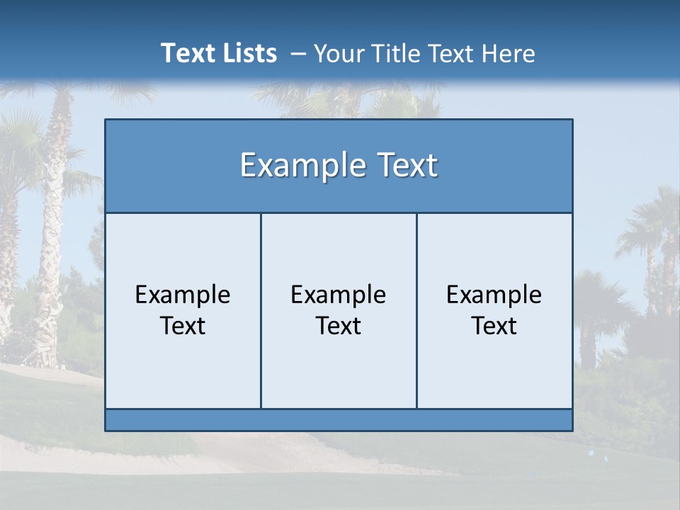 A Neighborhood Golf Course In Las Vegas PowerPoint Template