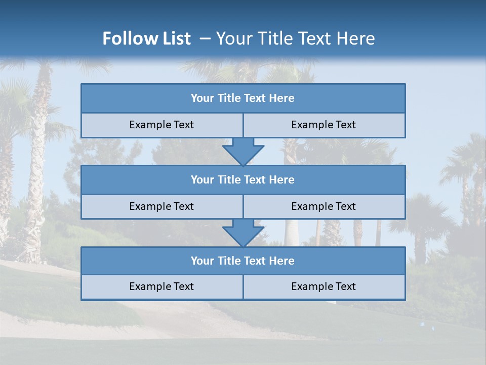 A Neighborhood Golf Course In Las Vegas PowerPoint Template