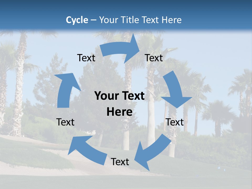 A Neighborhood Golf Course In Las Vegas PowerPoint Template