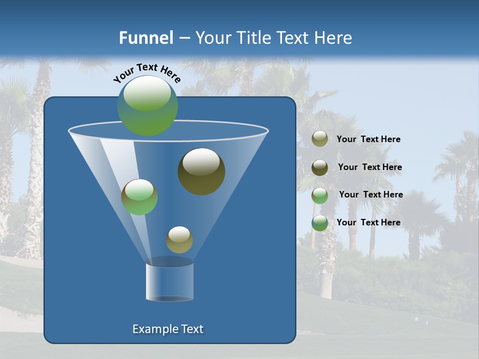 A Neighborhood Golf Course In Las Vegas PowerPoint Template