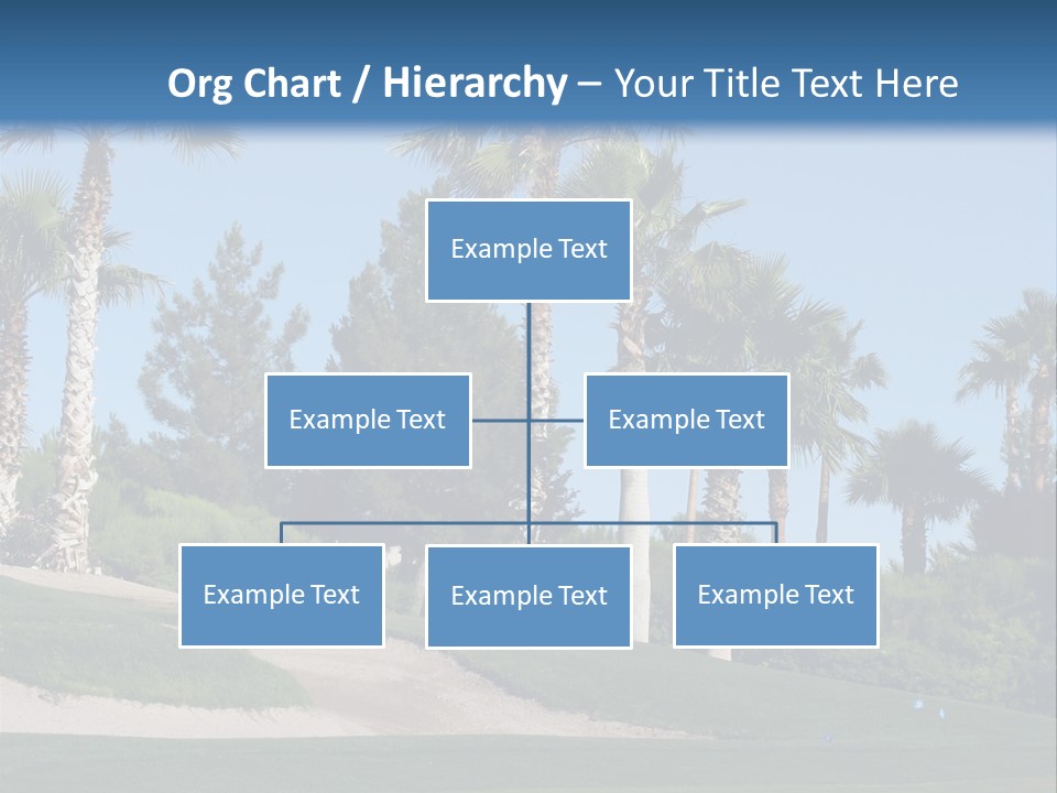 A Neighborhood Golf Course In Las Vegas PowerPoint Template