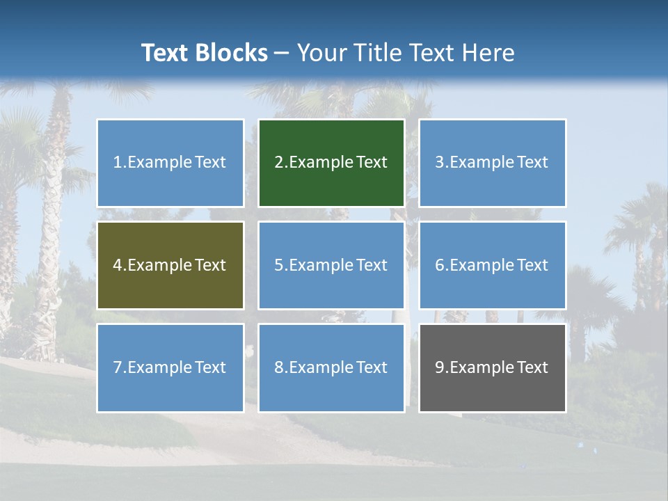 A Neighborhood Golf Course In Las Vegas PowerPoint Template