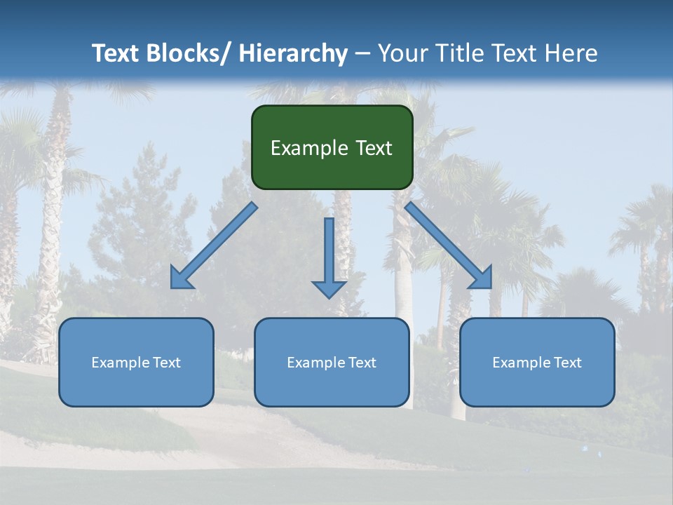 A Neighborhood Golf Course In Las Vegas PowerPoint Template
