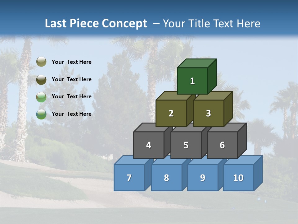 A Neighborhood Golf Course In Las Vegas PowerPoint Template