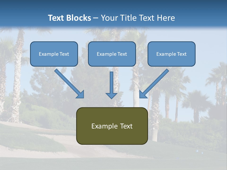 A Neighborhood Golf Course In Las Vegas PowerPoint Template