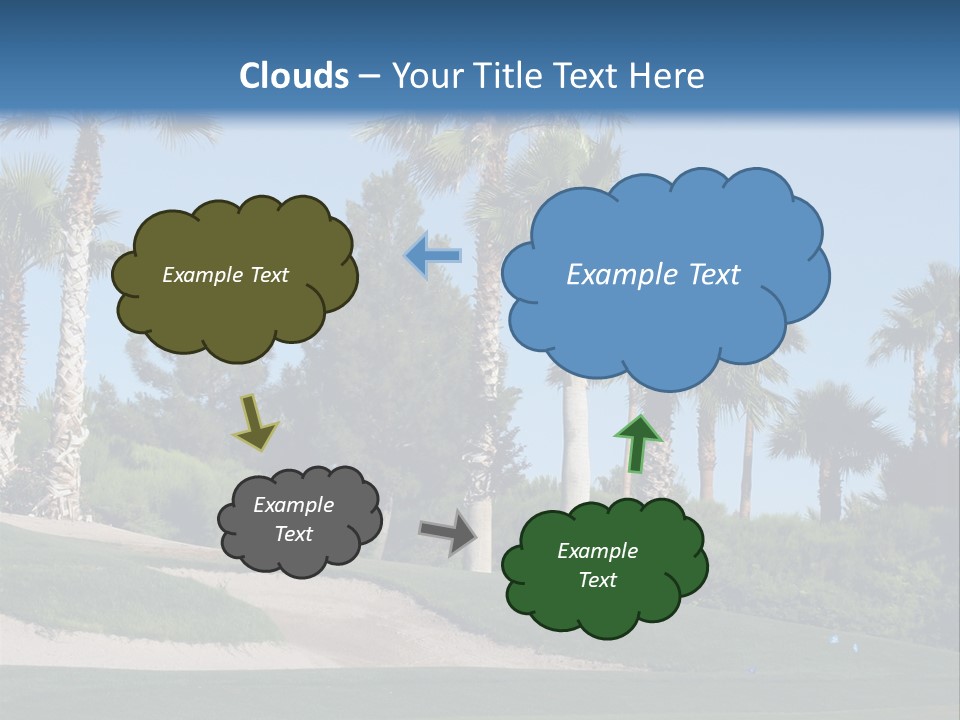 A Neighborhood Golf Course In Las Vegas PowerPoint Template