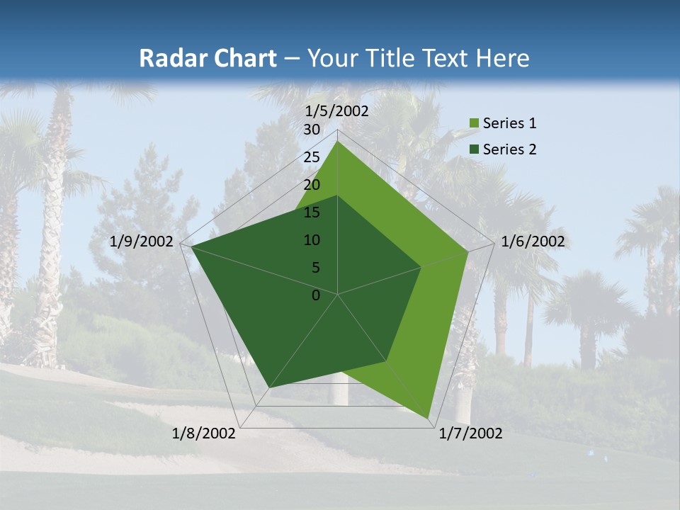 A Neighborhood Golf Course In Las Vegas PowerPoint Template