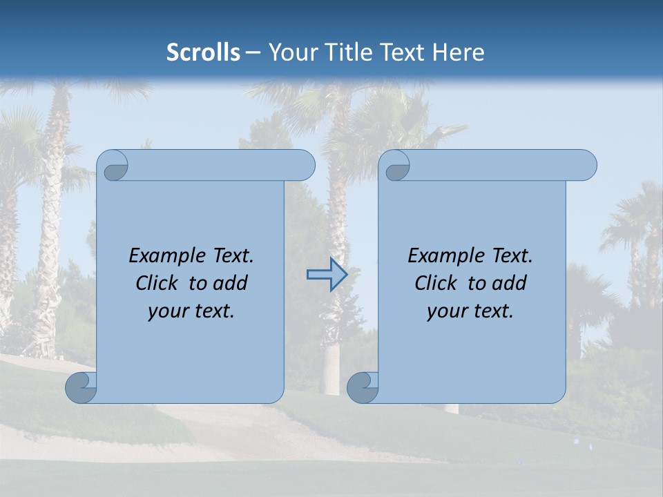 A Neighborhood Golf Course In Las Vegas PowerPoint Template