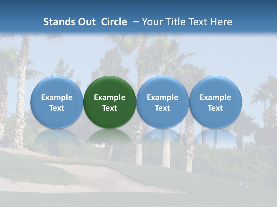 A Neighborhood Golf Course In Las Vegas PowerPoint Template