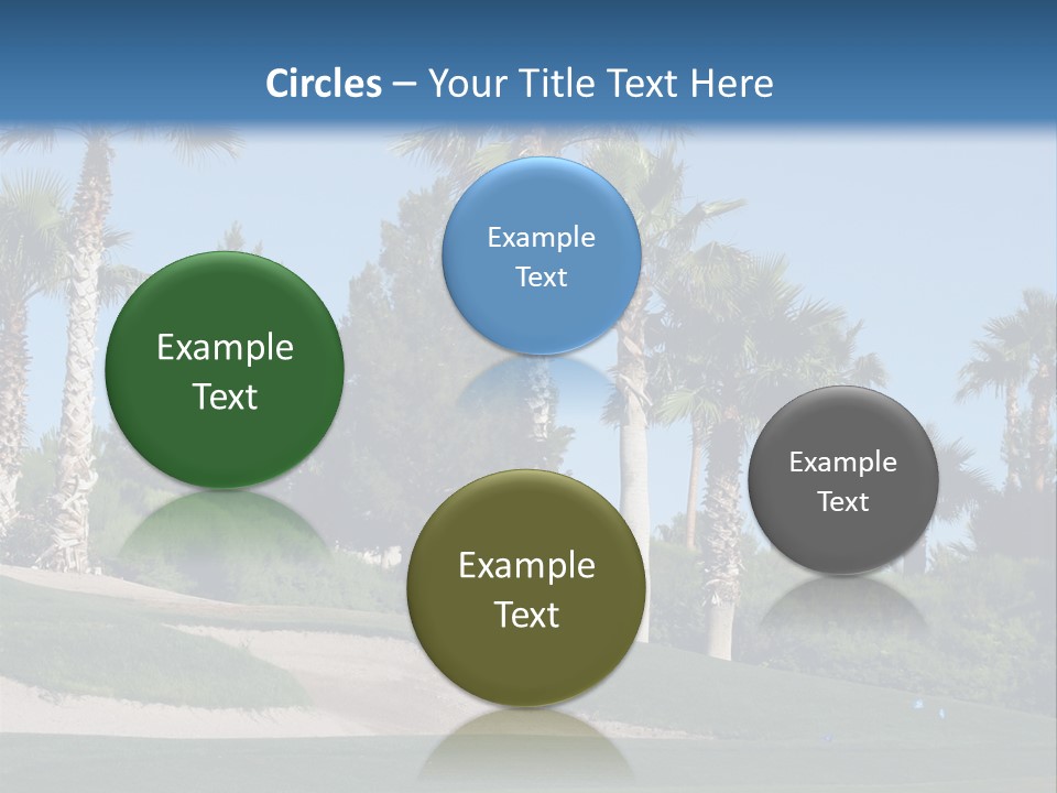 A Neighborhood Golf Course In Las Vegas PowerPoint Template