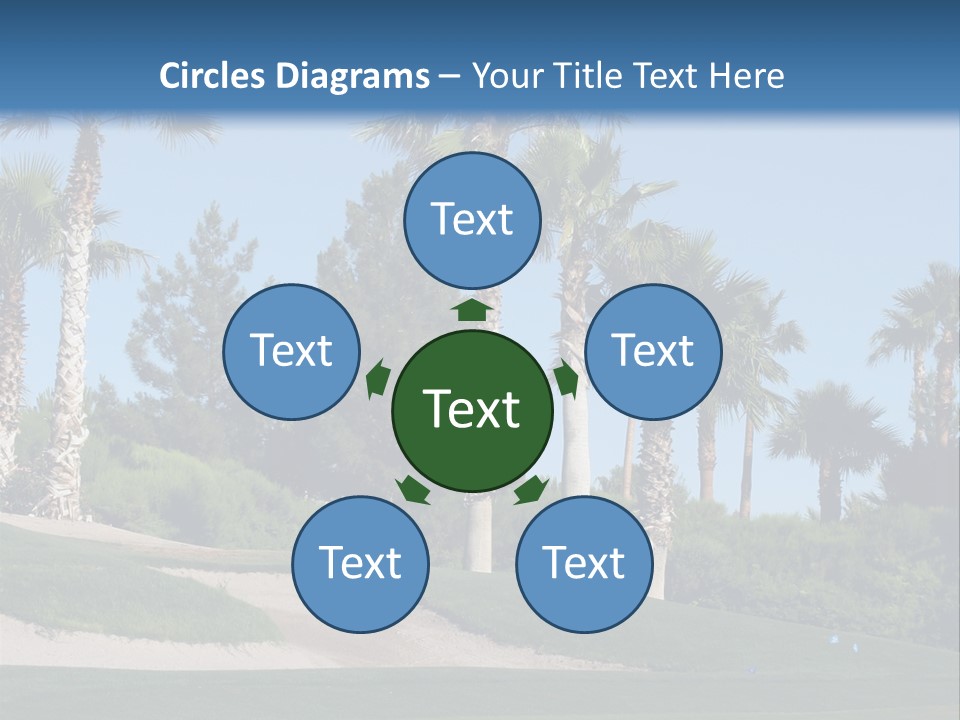 A Neighborhood Golf Course In Las Vegas PowerPoint Template