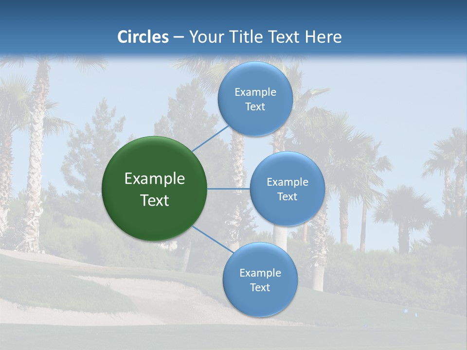 A Neighborhood Golf Course In Las Vegas PowerPoint Template