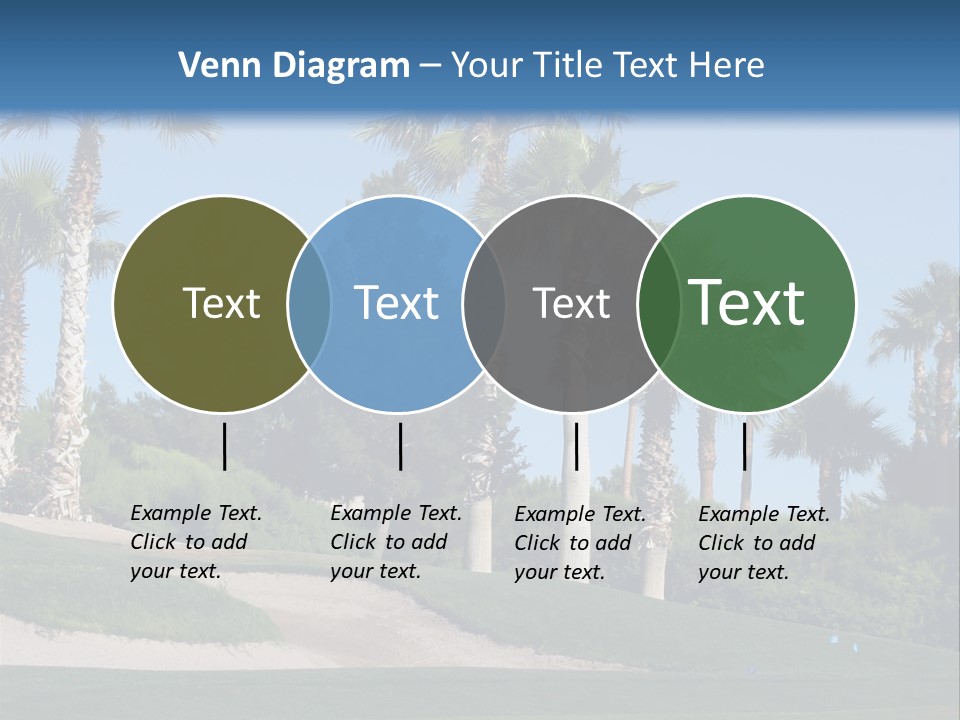 A Neighborhood Golf Course In Las Vegas PowerPoint Template