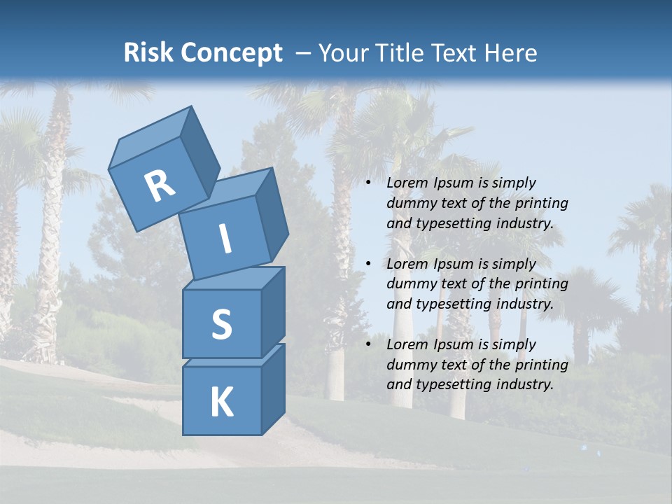 A Neighborhood Golf Course In Las Vegas PowerPoint Template