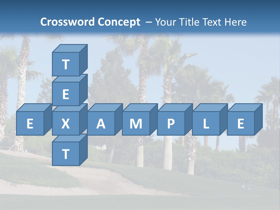 A Neighborhood Golf Course In Las Vegas PowerPoint Template
