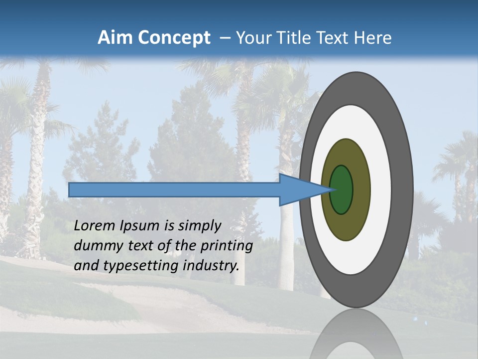 A Neighborhood Golf Course In Las Vegas PowerPoint Template