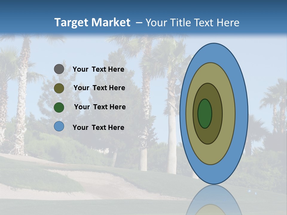 A Neighborhood Golf Course In Las Vegas PowerPoint Template