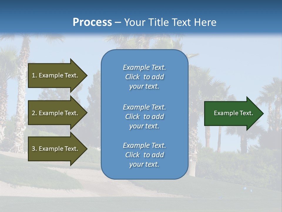 A Neighborhood Golf Course In Las Vegas PowerPoint Template