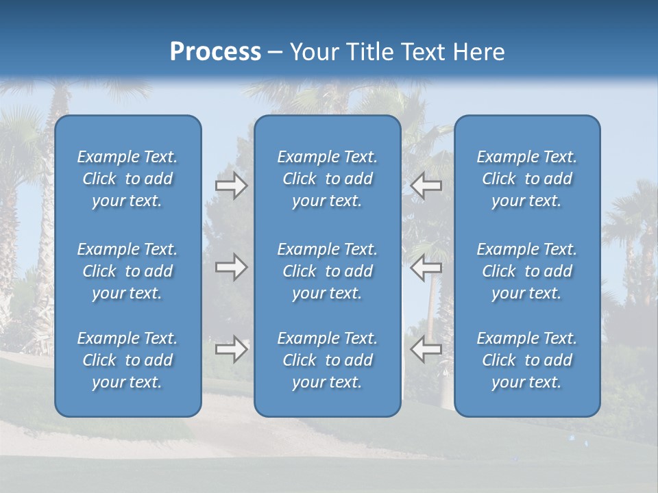 A Neighborhood Golf Course In Las Vegas PowerPoint Template