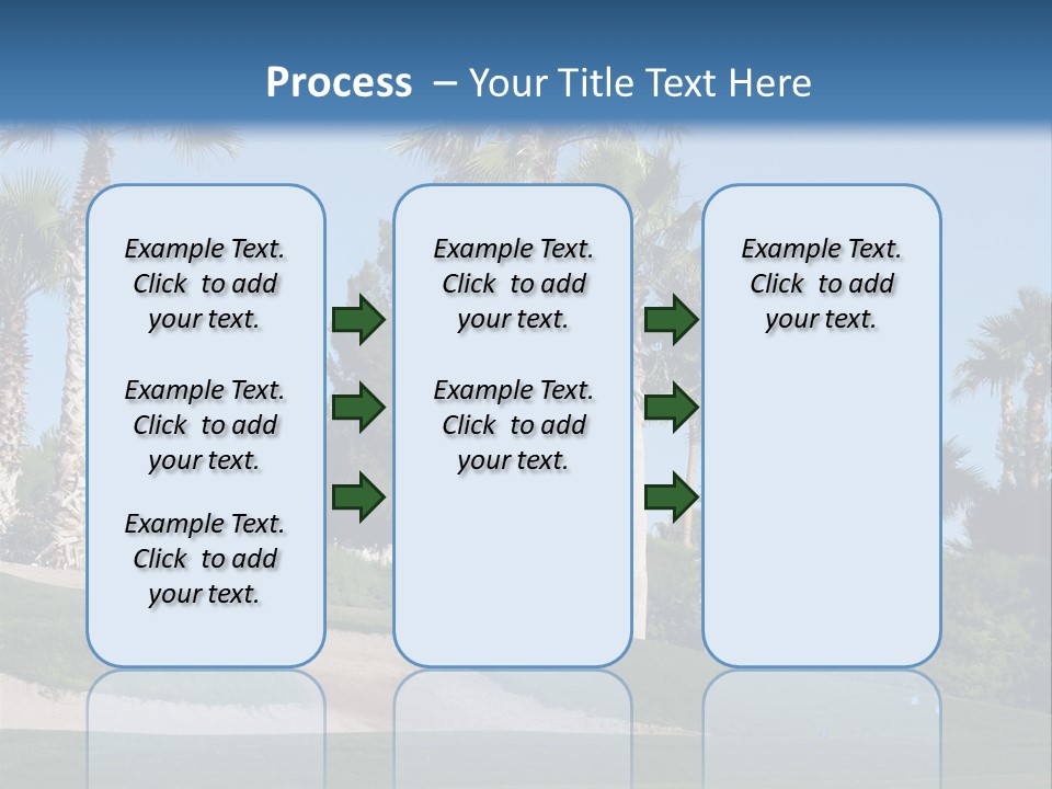 A Neighborhood Golf Course In Las Vegas PowerPoint Template
