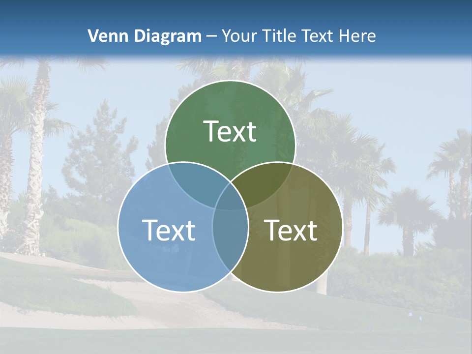 A Neighborhood Golf Course In Las Vegas PowerPoint Template