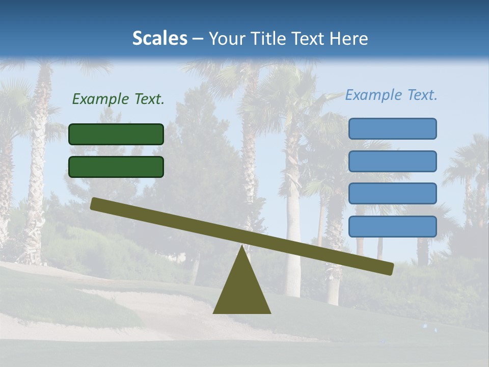 A Neighborhood Golf Course In Las Vegas PowerPoint Template