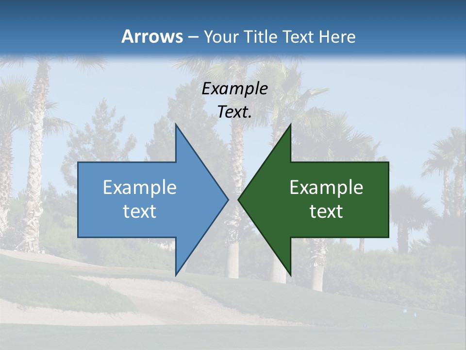 A Neighborhood Golf Course In Las Vegas PowerPoint Template