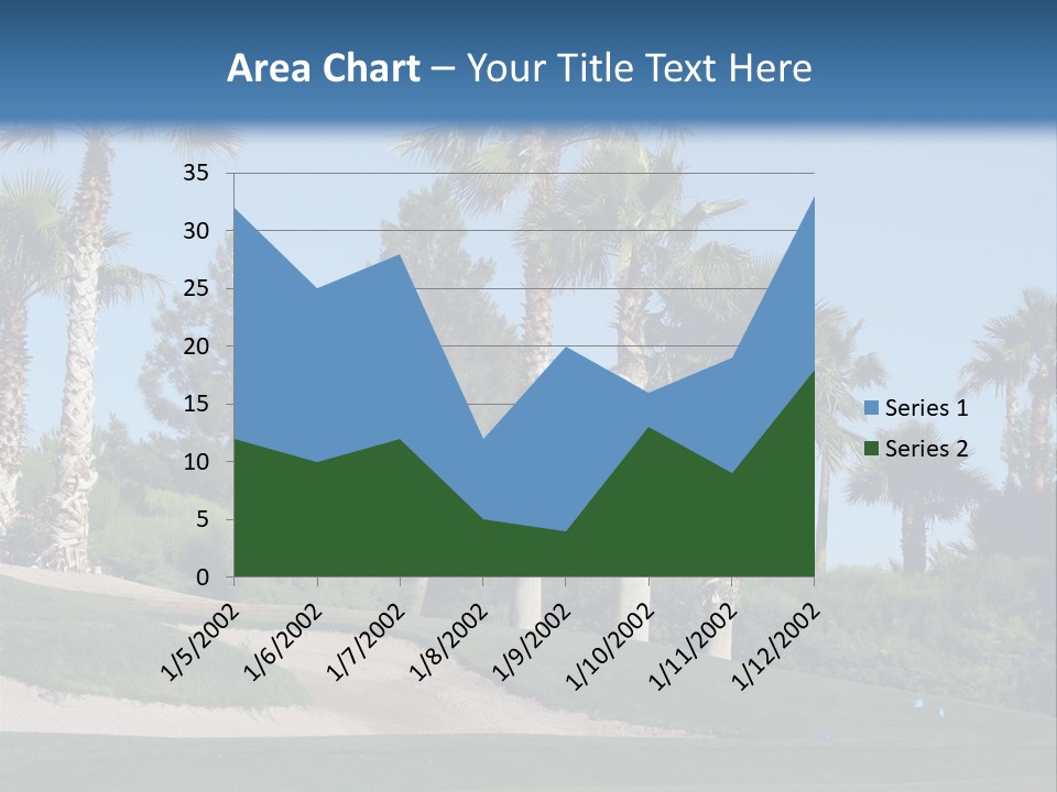 A Neighborhood Golf Course In Las Vegas PowerPoint Template