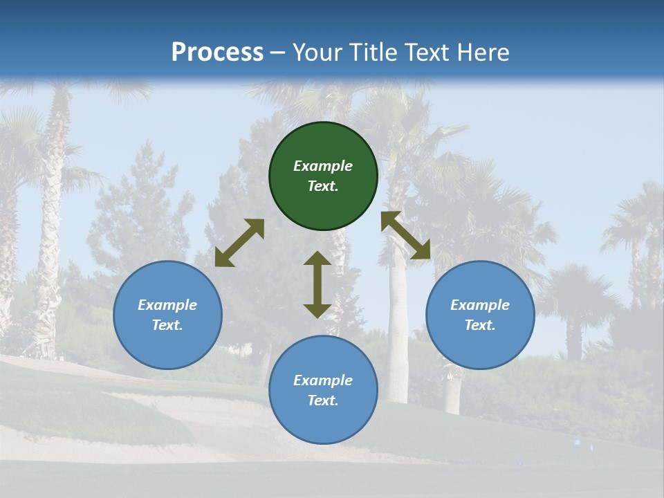 A Neighborhood Golf Course In Las Vegas PowerPoint Template