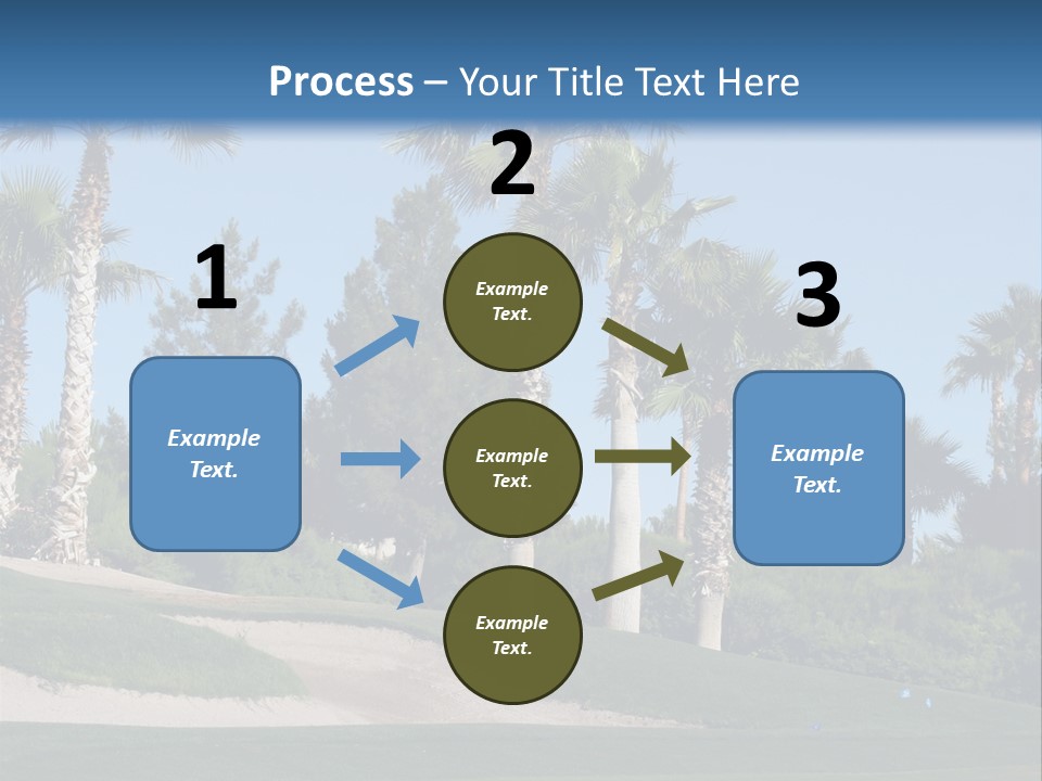 A Neighborhood Golf Course In Las Vegas PowerPoint Template