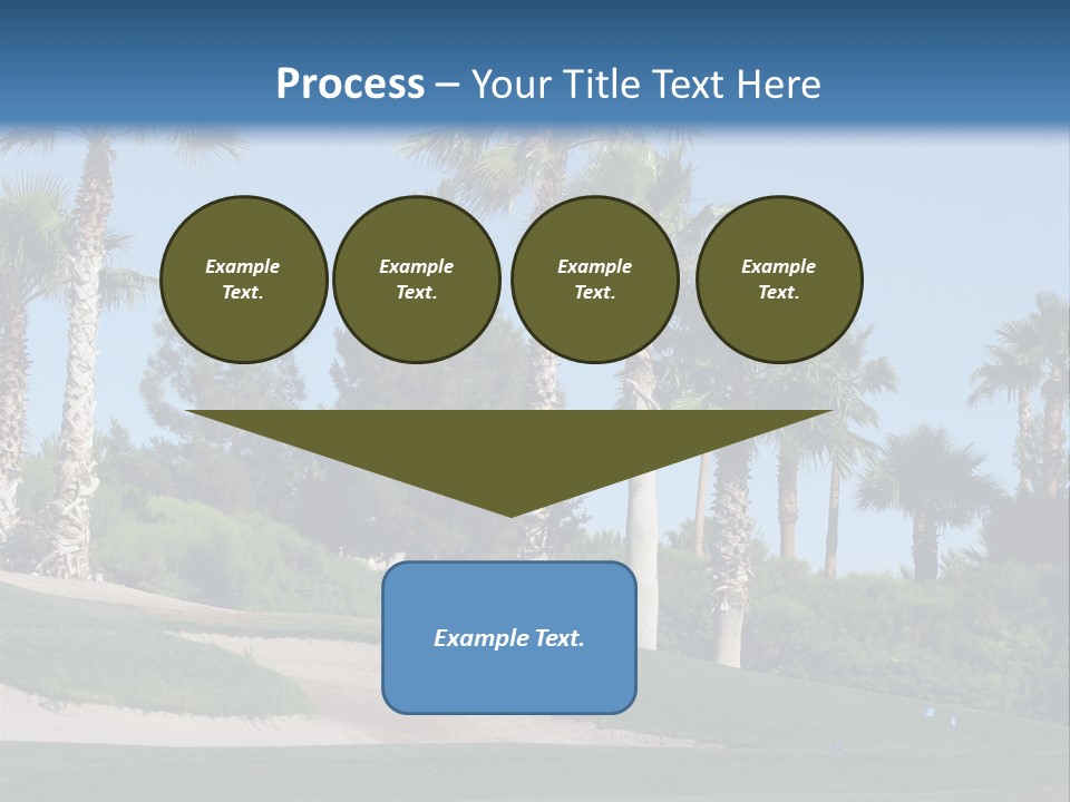 A Neighborhood Golf Course In Las Vegas PowerPoint Template