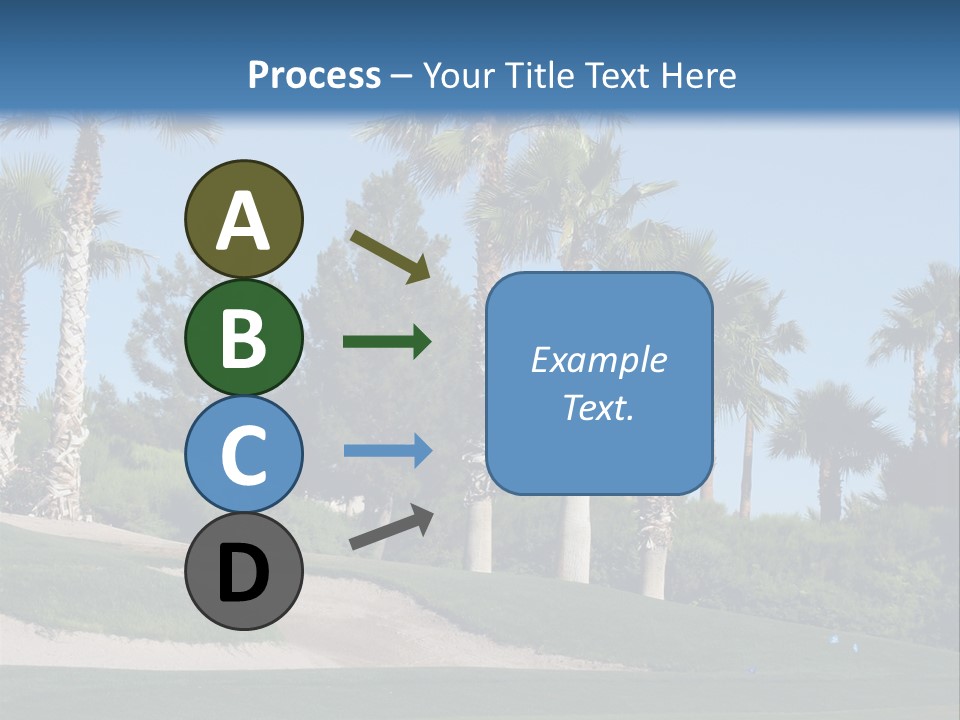 A Neighborhood Golf Course In Las Vegas PowerPoint Template
