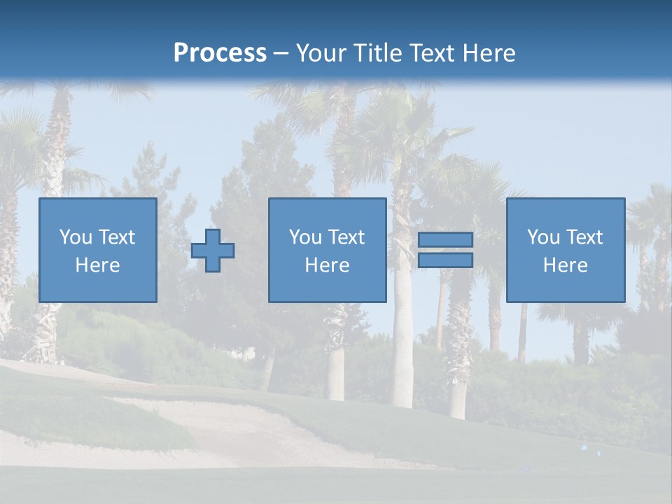 A Neighborhood Golf Course In Las Vegas PowerPoint Template