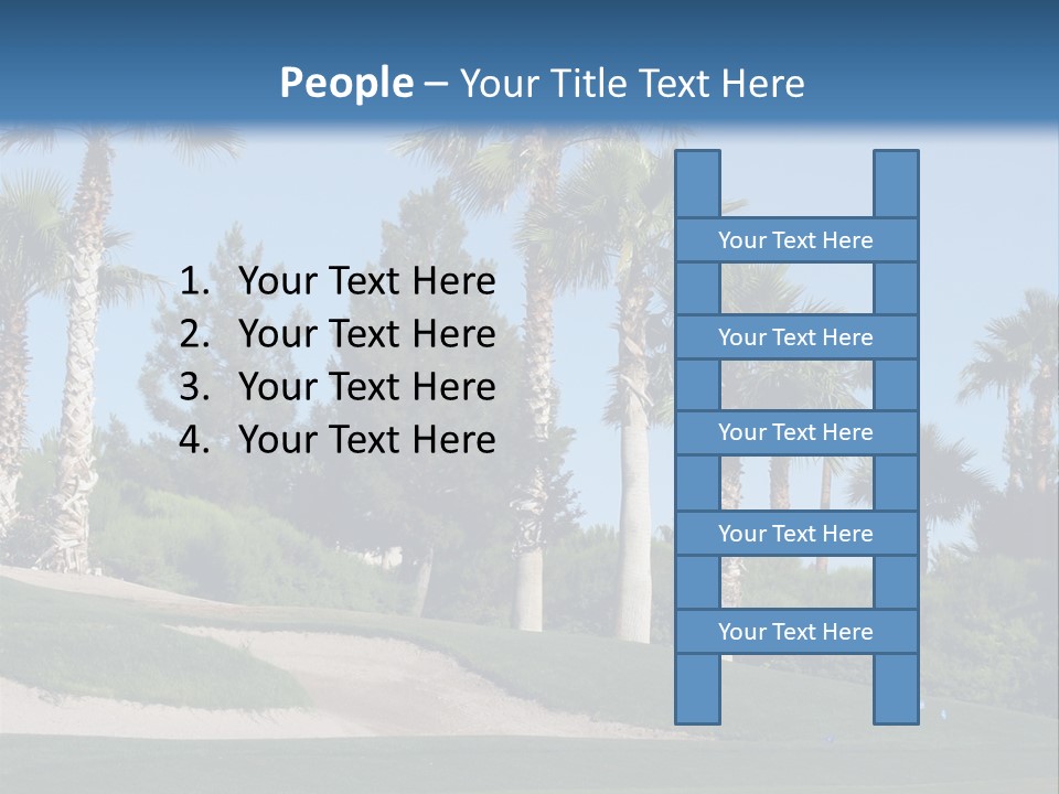 A Neighborhood Golf Course In Las Vegas PowerPoint Template