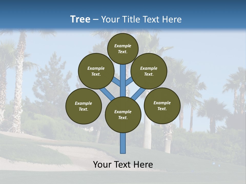 A Neighborhood Golf Course In Las Vegas PowerPoint Template