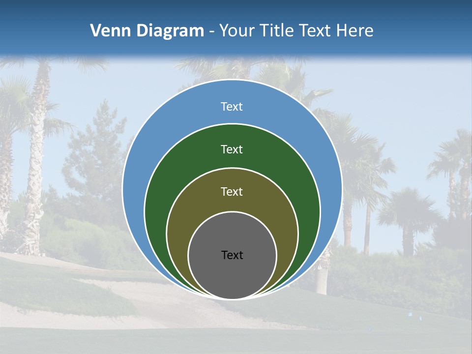 A Neighborhood Golf Course In Las Vegas PowerPoint Template