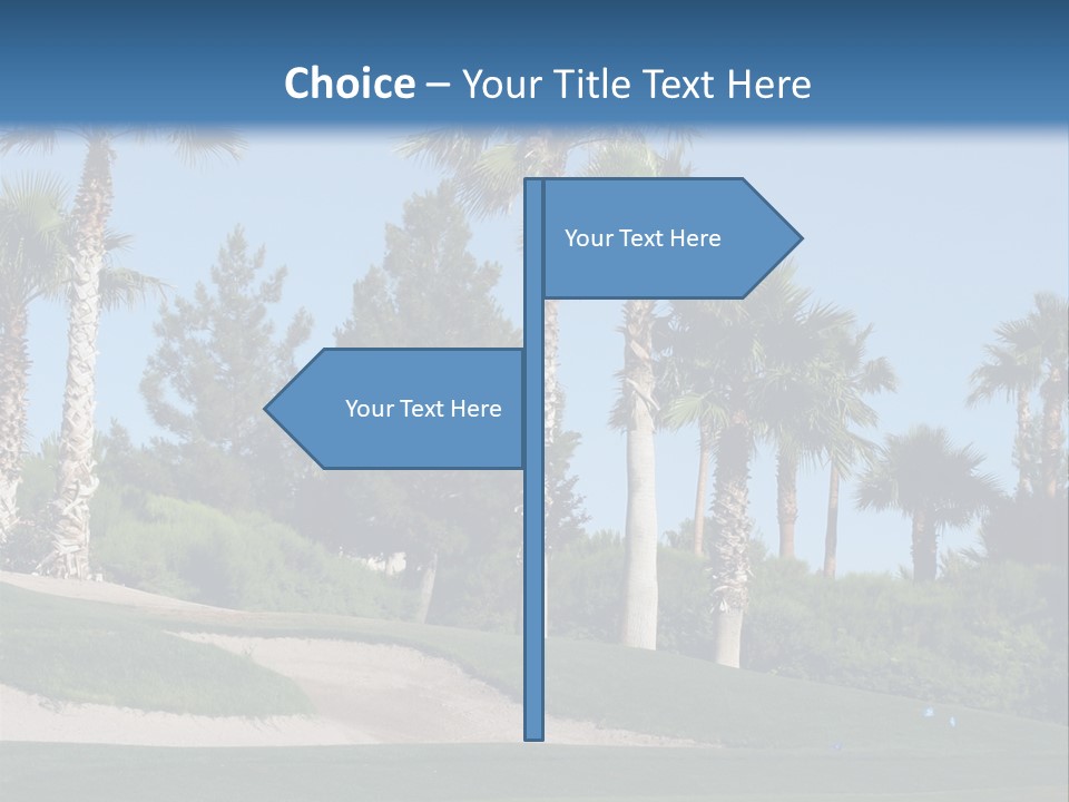 A Neighborhood Golf Course In Las Vegas PowerPoint Template